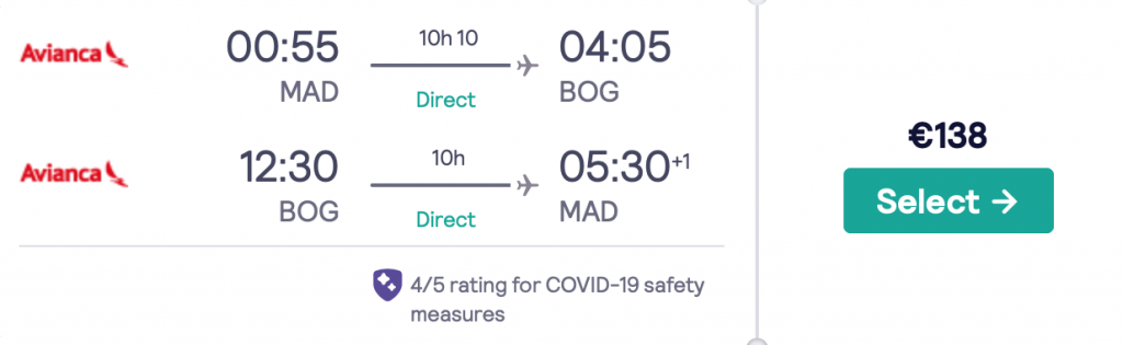 cheap flights to Colombia