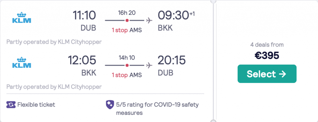 cheap flights from Dublin to Bangkok