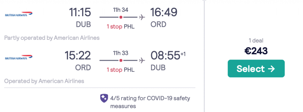 cheap flights from Dublin to Chicago