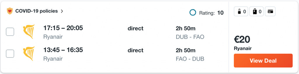 cheap flights to Portugal