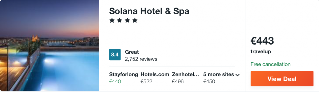 cheap hotel in Malta