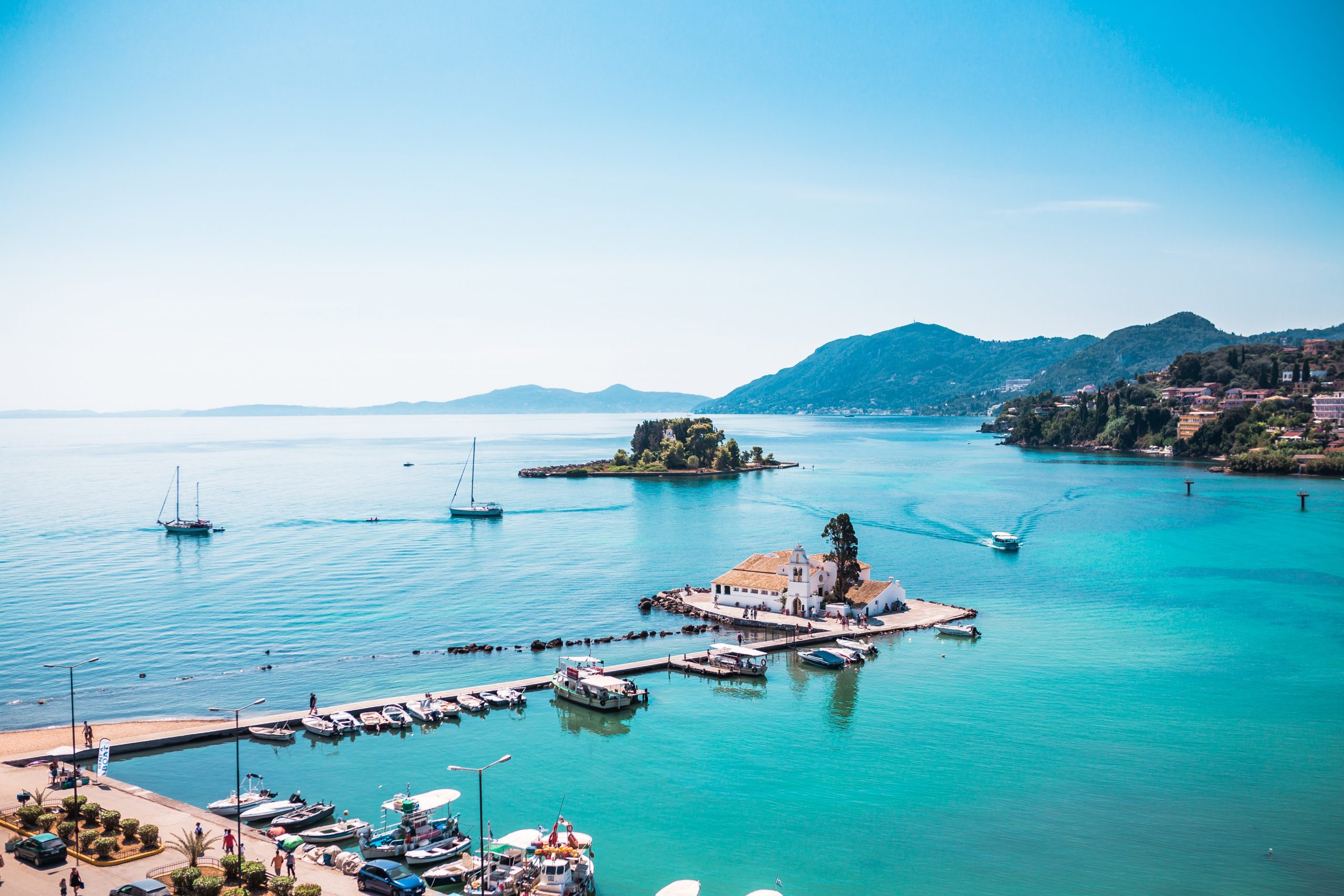 Greece Corfu harbour