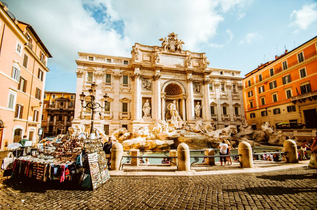 Italy Rome Trevi fountain