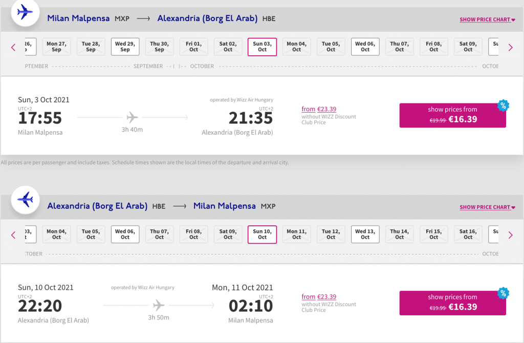 cheap flights to Alexandria