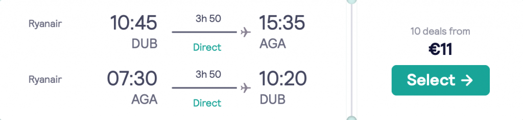 cheap flights to Morocco