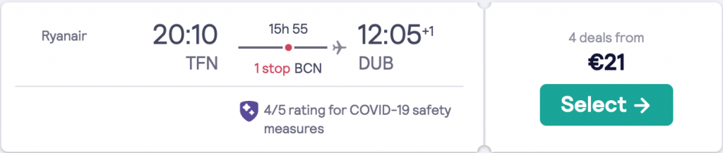 cheap flight to Dublin
