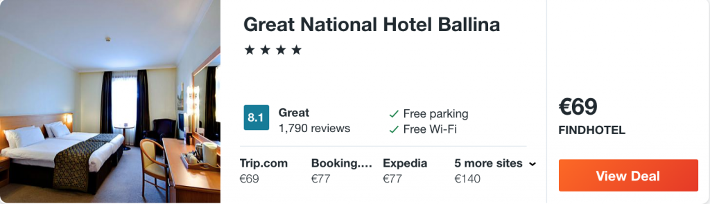 cheap hotel in Co. Mayo