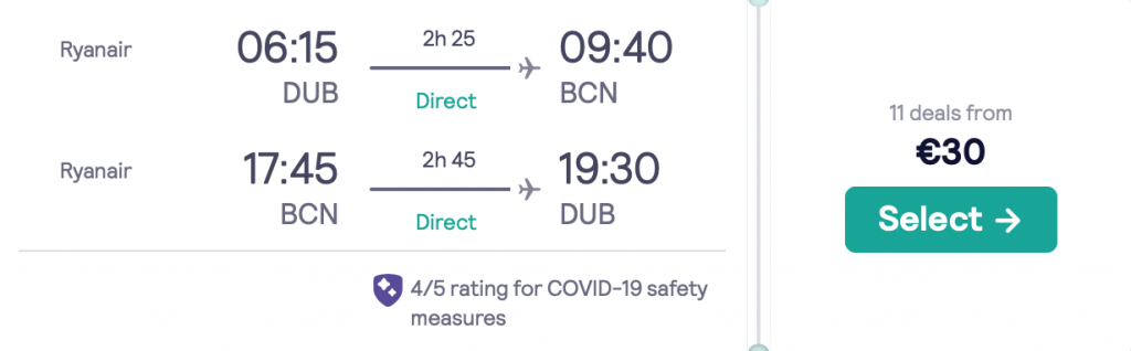 cheap flights to Barcelona
