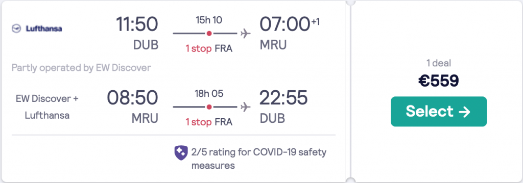 cheap flights to Mauritius