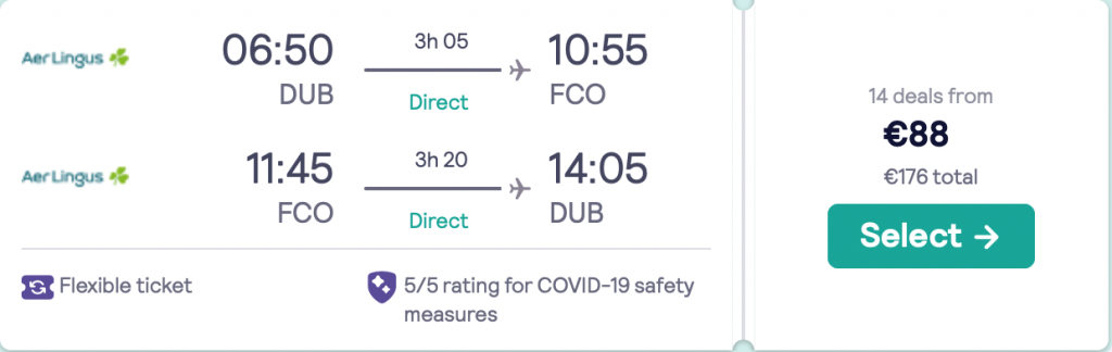 cheap flights to Rome