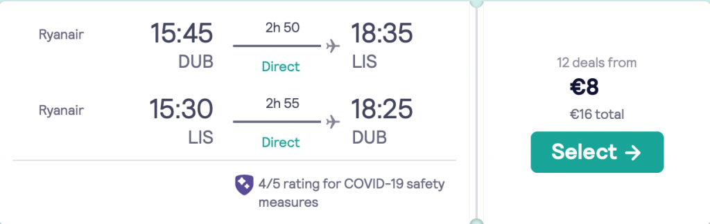 very cheap flights to Lisbon