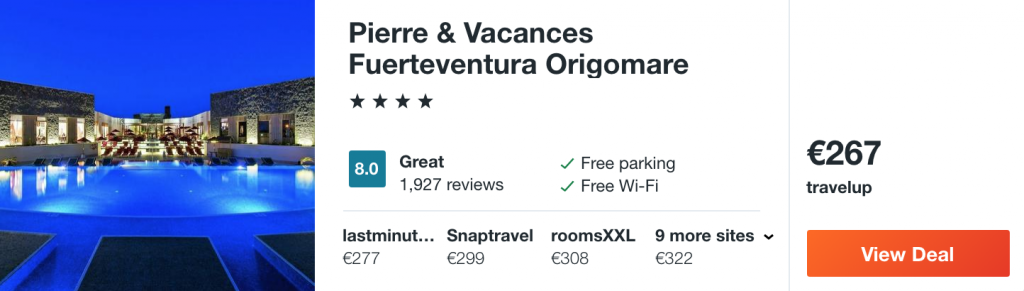 cheap hotel in Fuerteventura