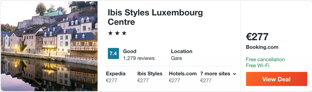 cheap hotel in Luxembourg