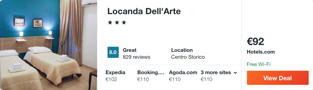 cheap hotel in Naples