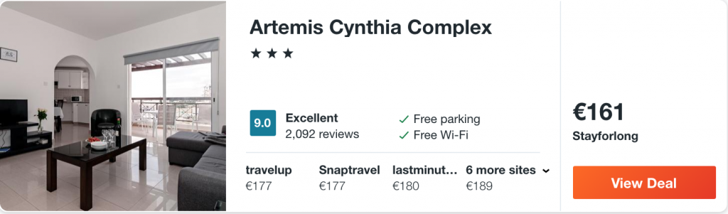 cheap accommodation in Cyprus