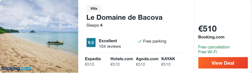 cheap hotel in Seychelles