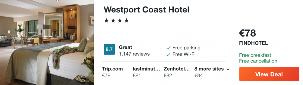 cheap hotel in Co. Mayo