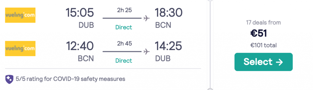 cheap flights to Barcelona