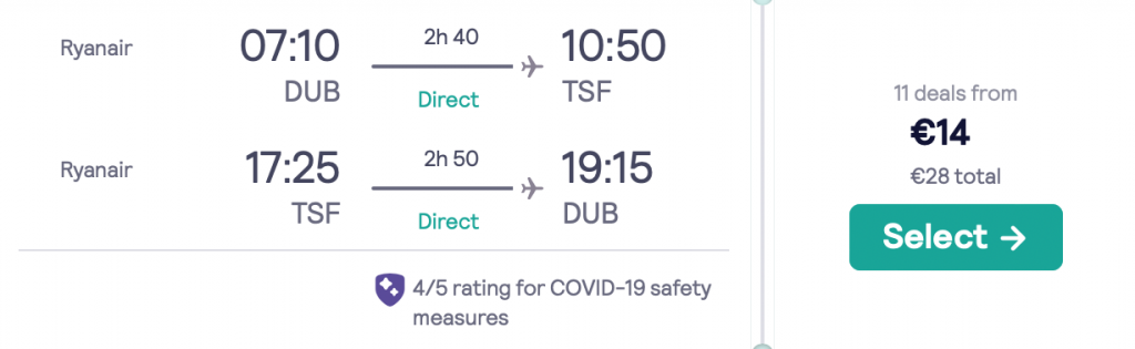 cheap flights to Venice