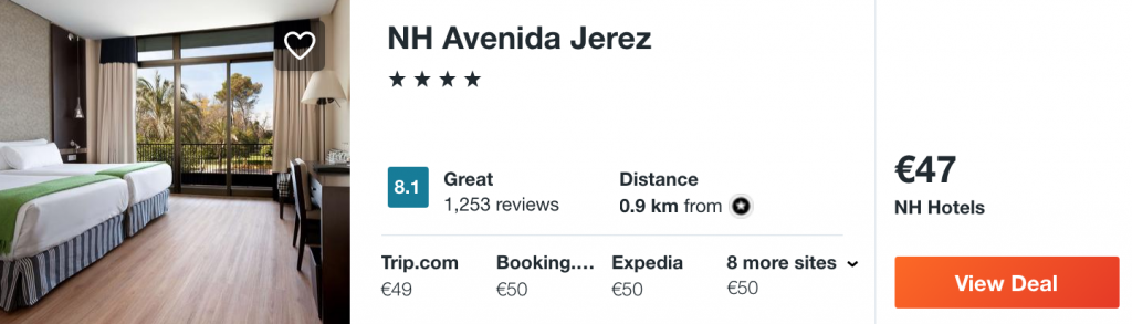 cheap hotel in Jerez