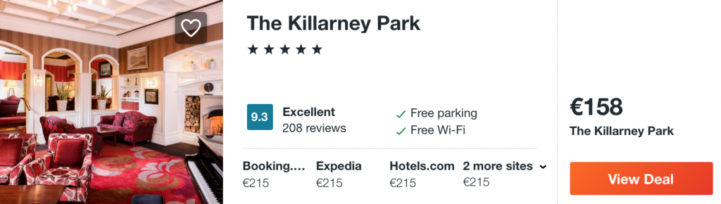 luxurious hotel in Ireland
