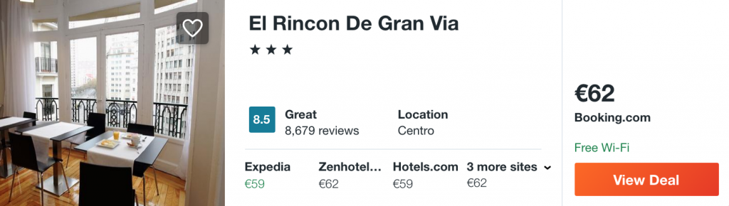 cheap hotel in Madrid