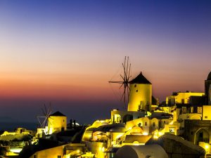 santorini sunset views