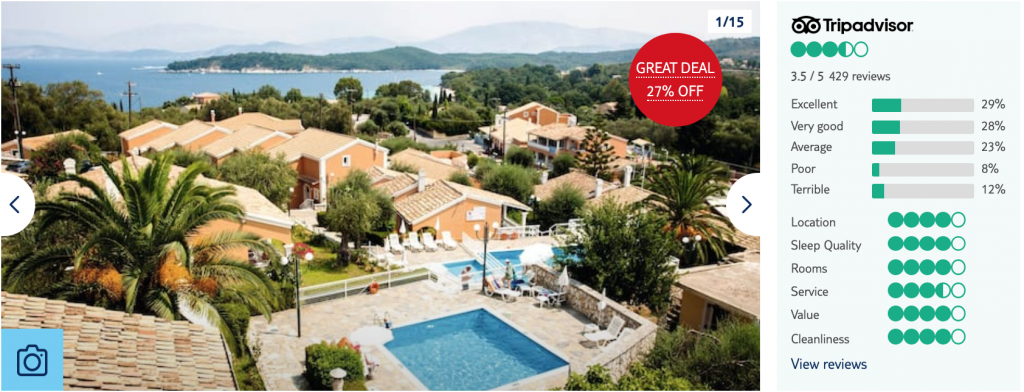holiday resort in Corfu
