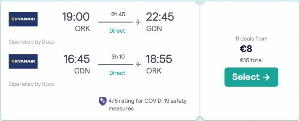 cheap flights to Gdansk
