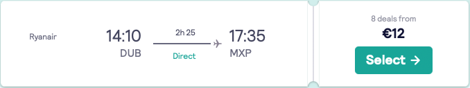 cheap flights to Milan