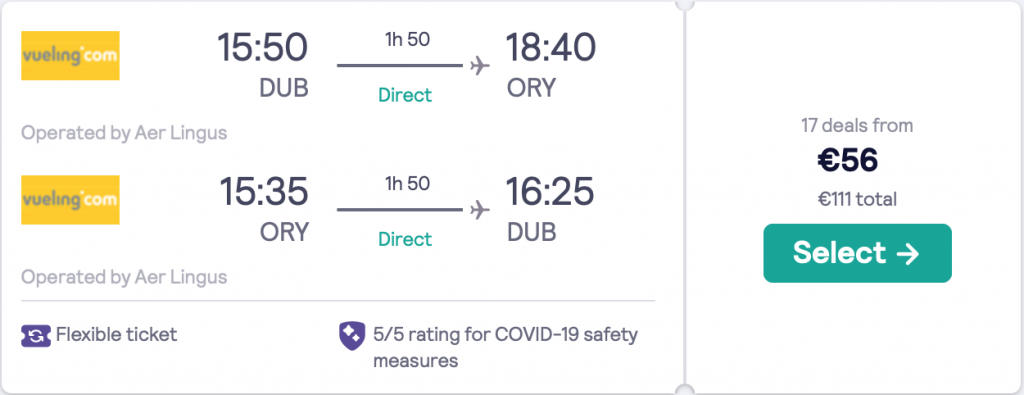 cheap flights to Paris