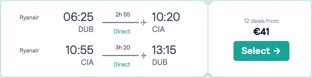 cheap flights to Rome