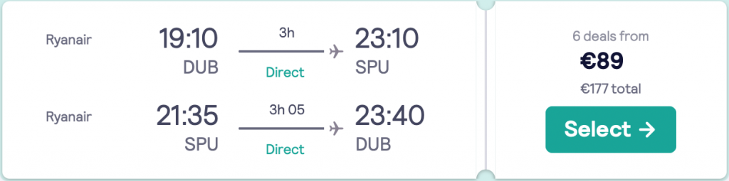 cheap flights to Split