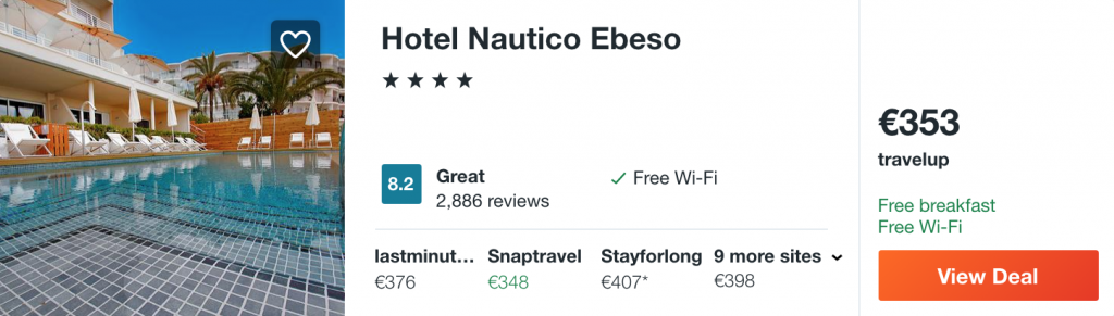 cheap hotel in Ibiza
