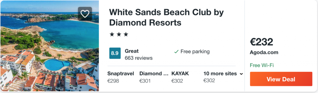 cheap hotel in Menorca