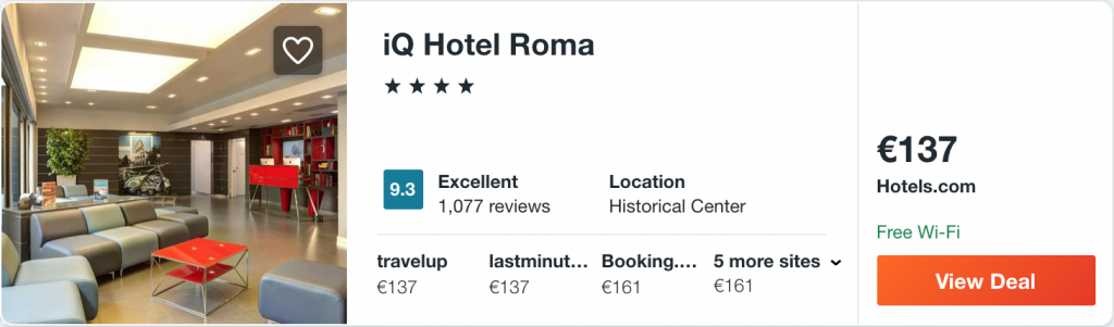 cheap hotel in Rome
