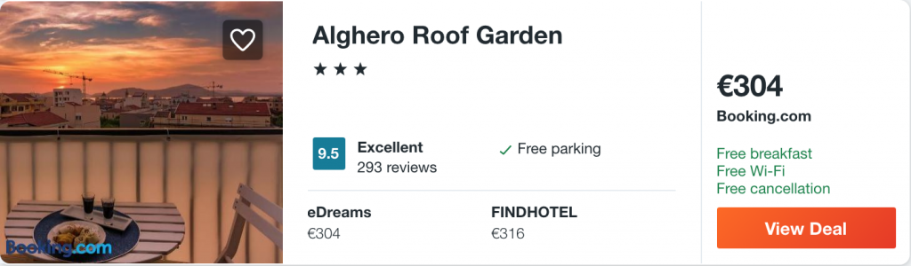 cheap hotel in Sardinia