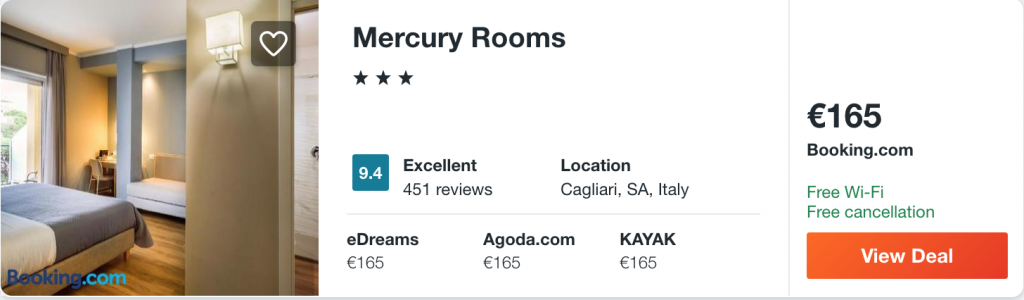 cheap hotel in Sardinia