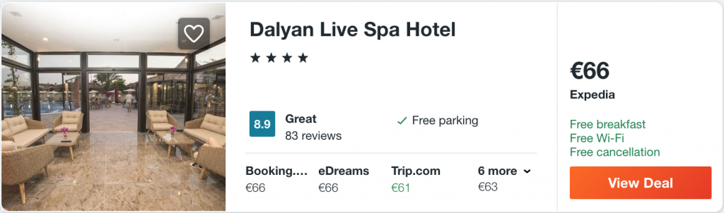 cheap hotel in Dalaman
