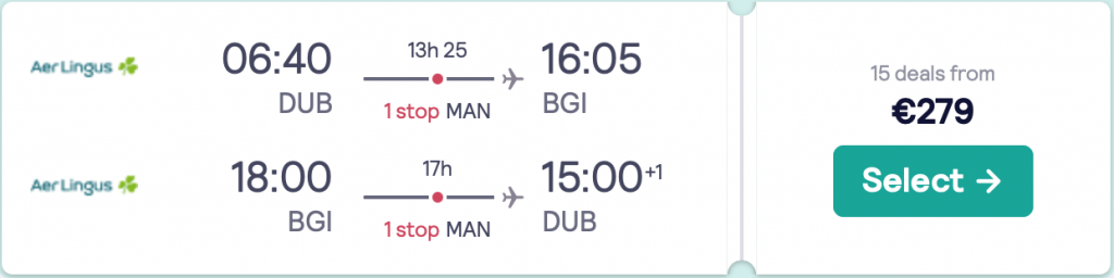 cheap flights to Barbados