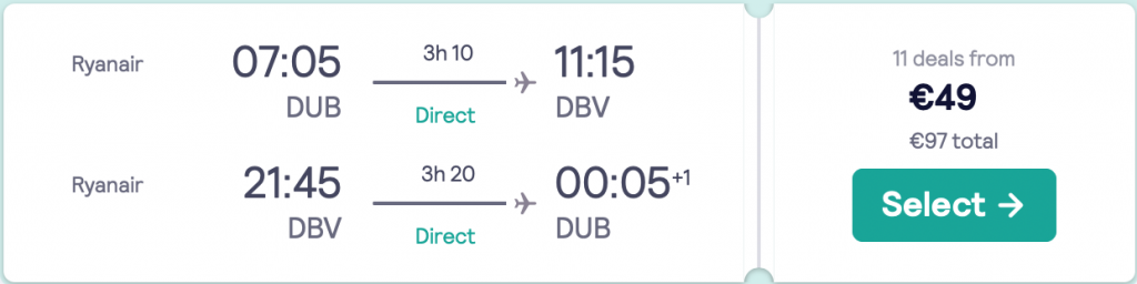 cheap flights to Dubrovnik