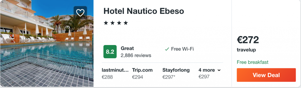 cheap accommodation in Ibiza