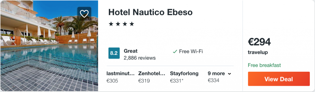 cheap hotel in Ibiza