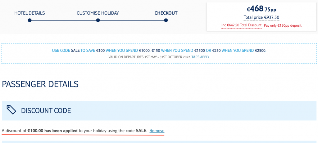 holiday offer