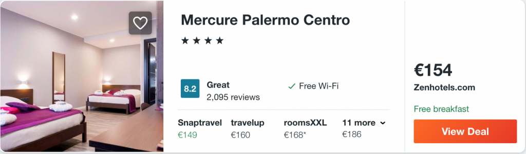 cheap hotel in Palermo