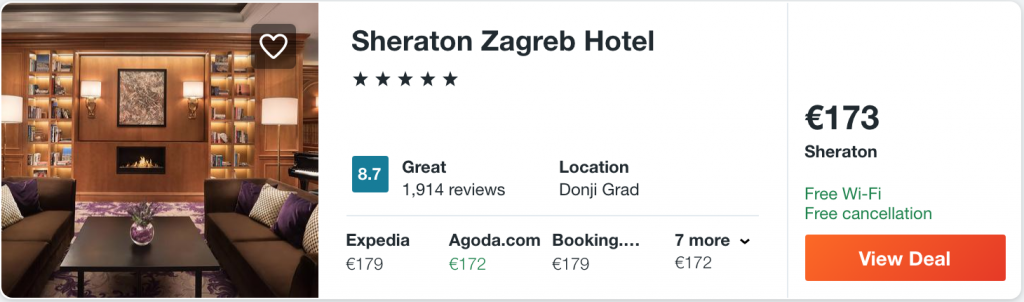 luxury hotel in Zagreb
