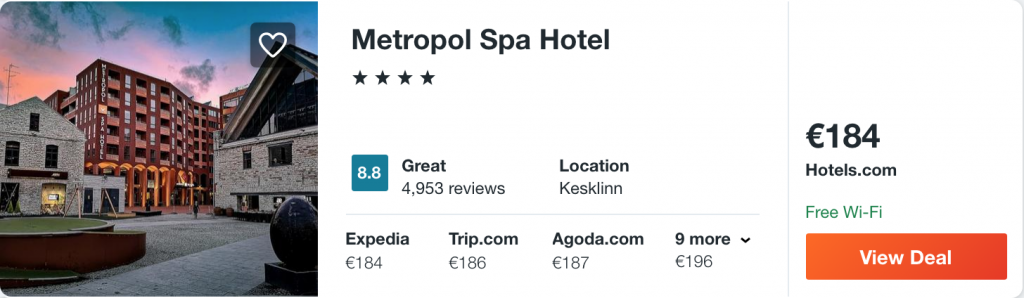 cheap hotel in Tallinn
