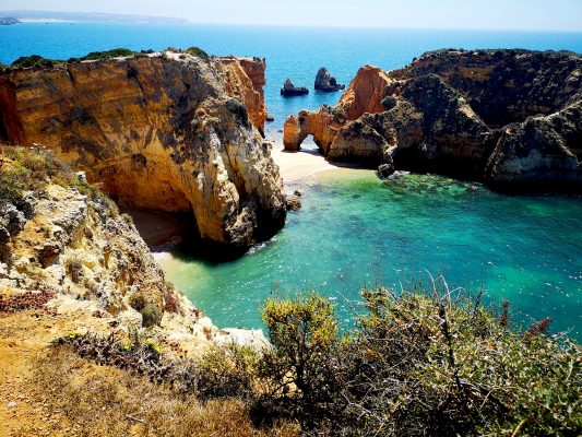Algarve secluded beach
