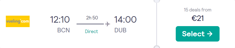 cheap flights to Dublin