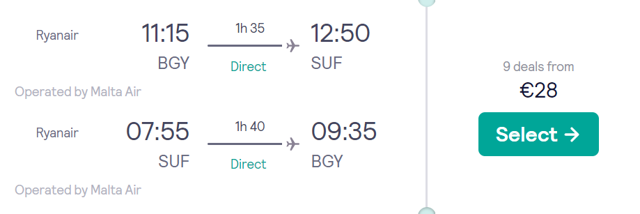 cheap flights to Lamezia